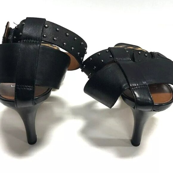 Franco Sarto Women’s Pepita Black/Leopard Print High Heels Size 5.5M - Picture 5 of 7